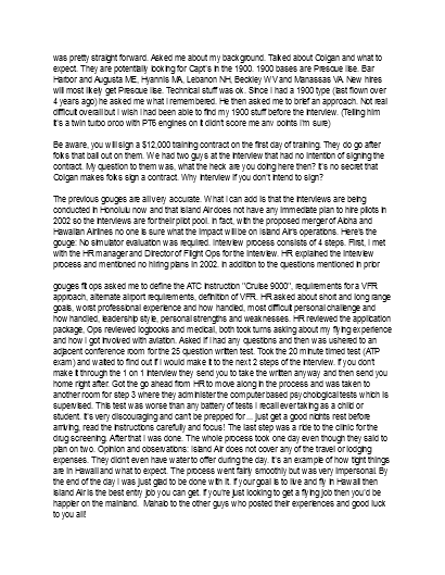 NetJets Interview Information