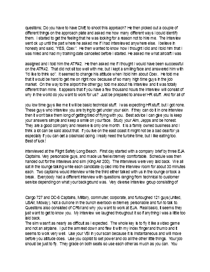 GoJet Airlines Interview Information